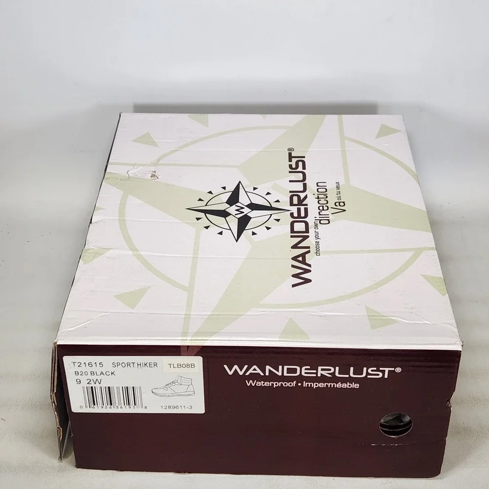 Wanderlust Sport Hiker Black Waterproof Faux Fur Lined Boots Women 9 2W T21615